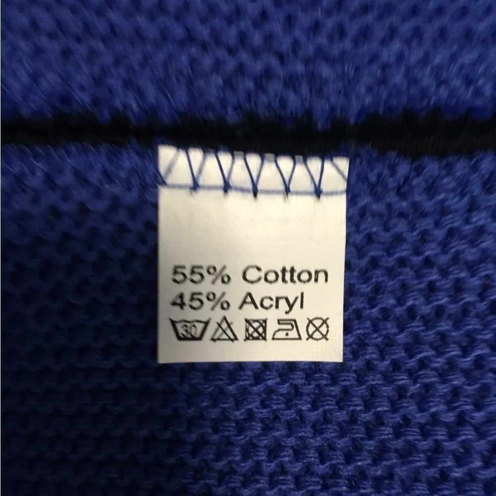 Tiwoli OF IRELAND cotton / acrylic one button asymmetric top XL